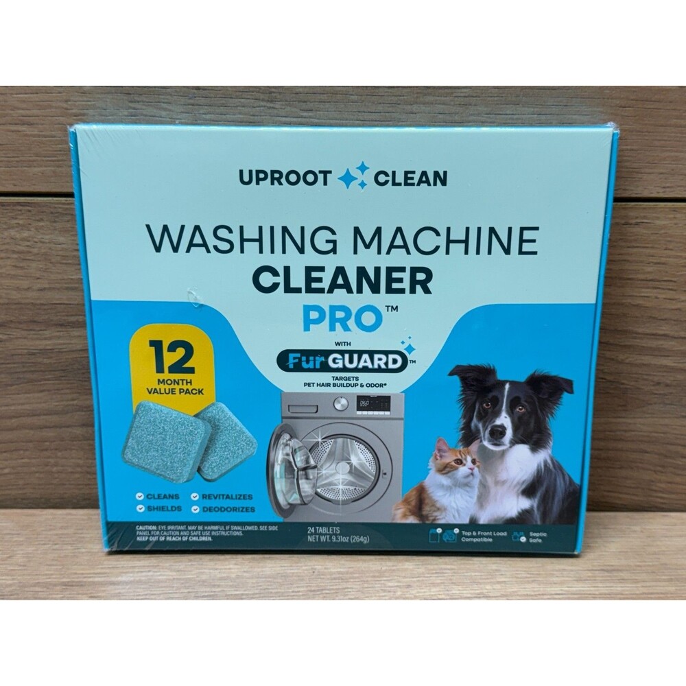 Uproot Clean Washing Machine Cleaner Pro FurGUARD 24 Tablets 12 Month Pack